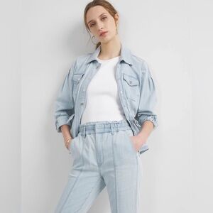 WHBM 2 pieces Matching Set Utility Anorak Jacket & Jeans Drava Antique